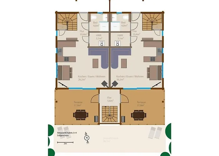 Semesterbostad Bergwaldchalet Wellness 8 *